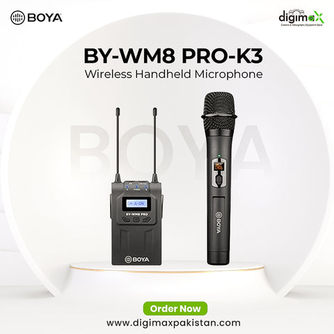 BOYA BY-WM8 PRO-K3 Camera-Mount Wireless Handheld Microphone System (568 to 599 MHz)