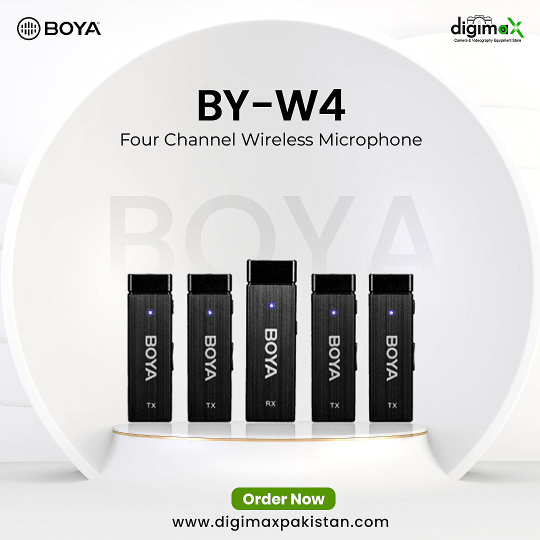 Boya BY-W4 four Channel wireless microphone